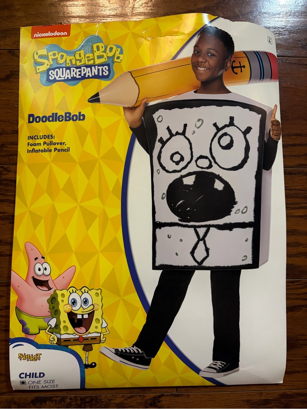 Nickelodeon SpongeBob DoodleBob Costume - White, Black, Yellow - Child